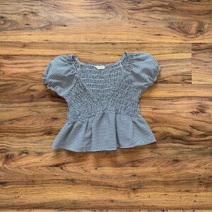 Pacsun L.A. Hearts Gingham Babydoll Top